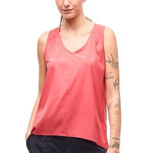 Indyeva Halka Light Woven Sleeveless Top - Bright Pink - Size Medium